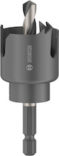 Děrovka na dřevo a sádrokarton s upínacím krkem, 30 x 25 mm