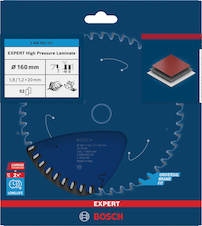 Pilový kotouč EXPERT High Pressure Laminate, 160 × 1,8/1,2 × 20 mm, T52