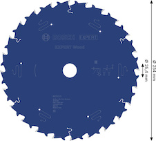 Pilový kotouč EXPERT Wood, 254 × 2,6/1,8 × 25,4 mm, T24