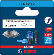Děrovka EXPERT Sheet Metal Power Change Plus, 22 × 5 mm