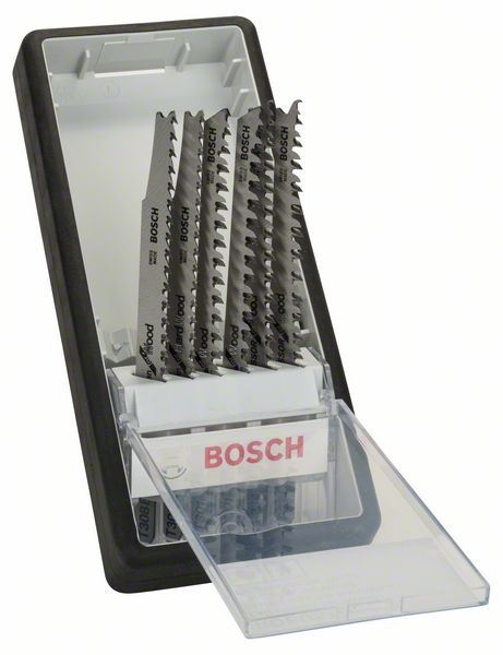 Bosch 6dílná sada pilových plátků Robust Line Wood Expert, se stopkou T