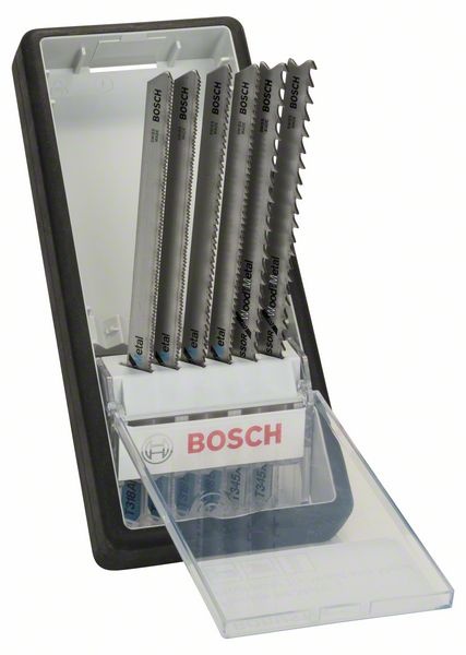 Bosch 6dílná sada pilových plátků Robust Line Metal Profile, se stopkou T