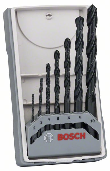 Bosch Sada vrtáků do kovu HSS-R, 7dílná, DIN 338