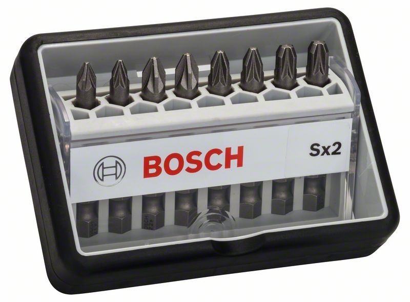 Bosch 8dílná sada šroubovacích bitů Robust Line, Sx Extra-Hart