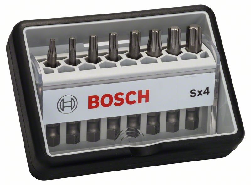 Bosch 8dílná sada šroubovacích bitů Robust Line, Sx Extra-Hart