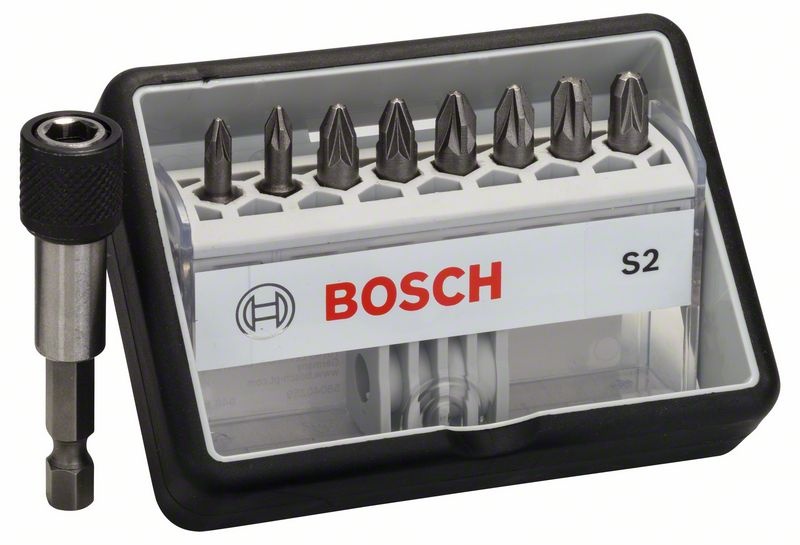 Bosch (8+1)dílná sada šroubovacích bitů Robust Line, S Extra-Hart