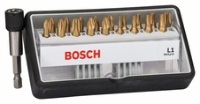 Bosch (18+1)dílná sada šroubovacích bitů Robust Line, L Max Grip