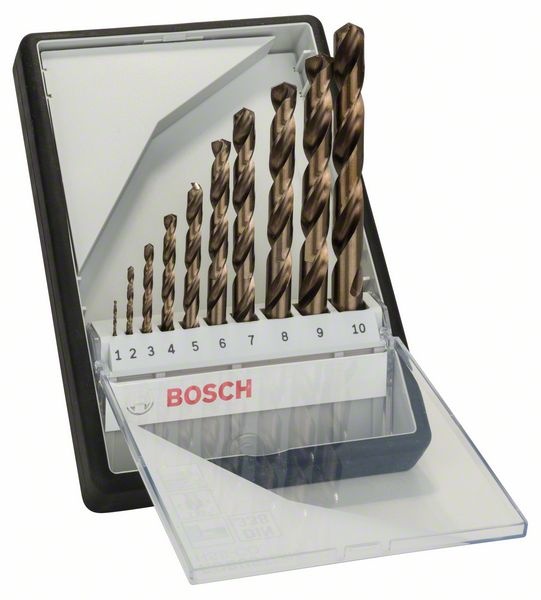 Bosch Sada vrtáků do kovu Robust Line HSS-Co, 10dílná