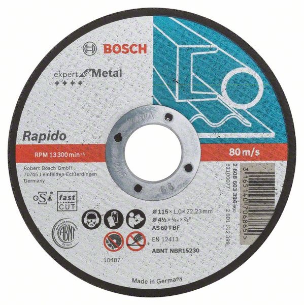 Bosch Dělicí kotouč rovný Expert for Metal – Rapido
