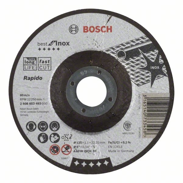 Bosch Dělicí kotouč profilovaný Best for Inox – Rapido