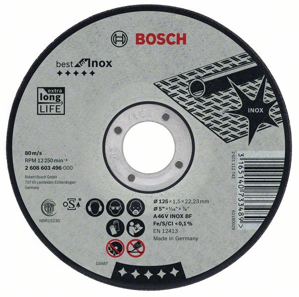 Bosch Dělicí kotouč rovný Best for Inox