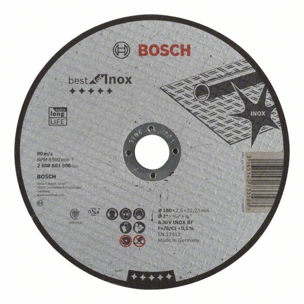 Bosch Dělicí kotouč rovný Best for Inox
