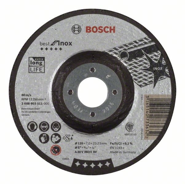 Bosch Hrubovací kotouč profilovaný Best for Inox