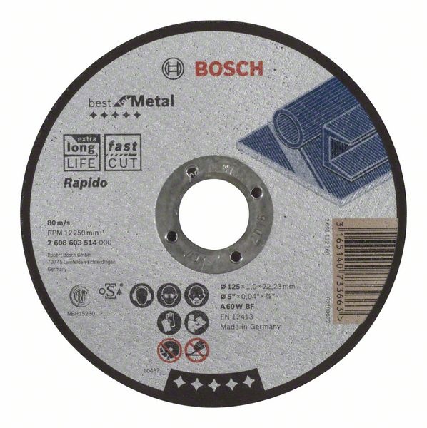 Bosch Dělicí kotouč rovný Best for Metal – Rapido