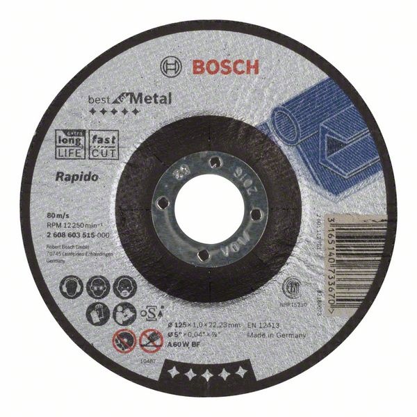 Bosch Dělicí kotouč profilovaný Best for Metal – Rapido