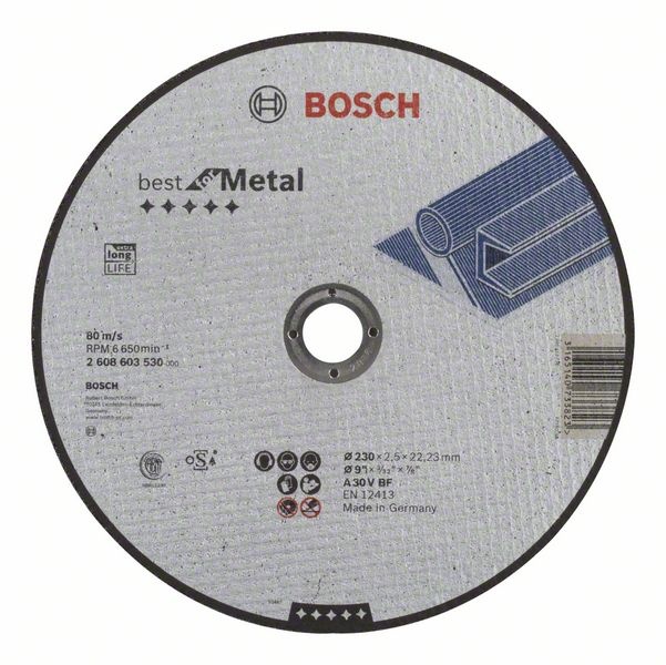 Bosch Dělicí kotouč rovný Best for Metal
