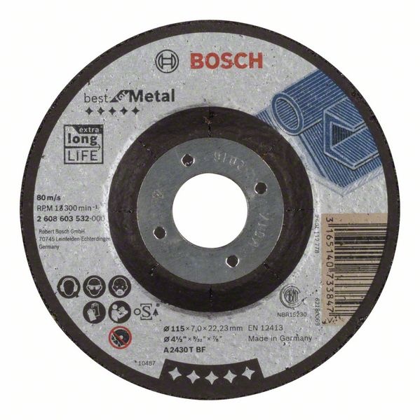 Bosch Hrubovací kotouč profilovaný Best for Metal