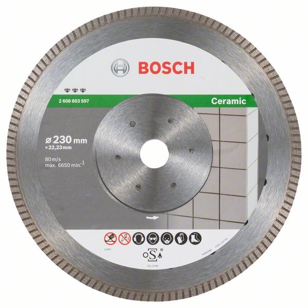 Bosch Diamantový dělicí kotouč Best for Ceramic Extra-Clean Turbo