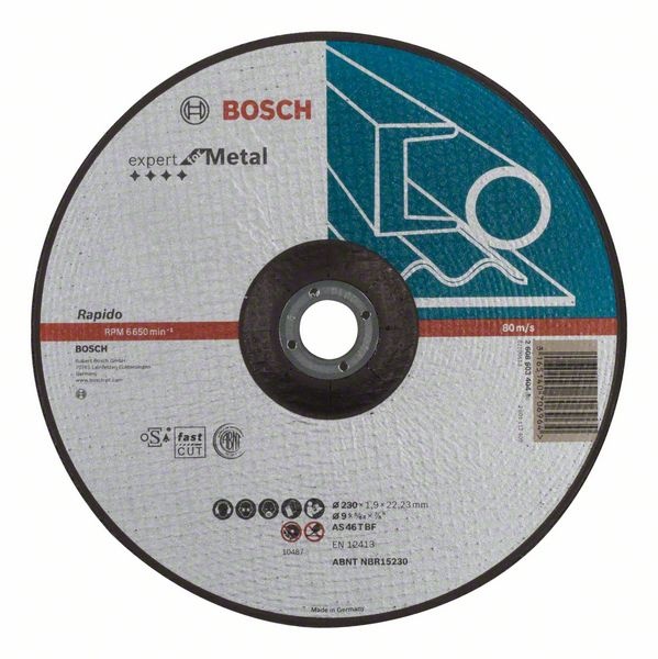 Bosch Dělicí kotouč profilovaný Expert for Metal – Rapido