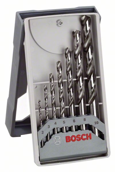 Bosch 7dílná sada vrtáků do kovu Mini X-Line HSS-G, 135°
