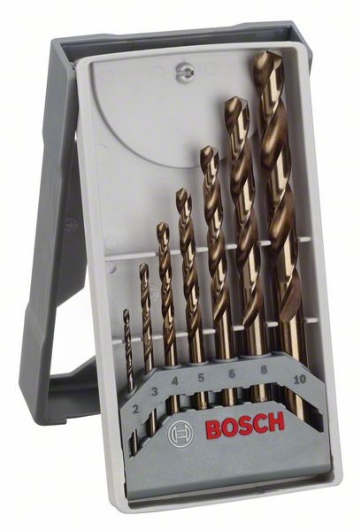 Bosch 7dílná sada vrtáků do kovu Mini X-Line HSS-Co, 135°