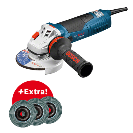 GWS 19-125 CIE Professional úhlová bruska - professional-set-angle-grinder-gws-19-125-cie-3-x-flap-discs-in-carrying-case-162914-060179p001 (1)
