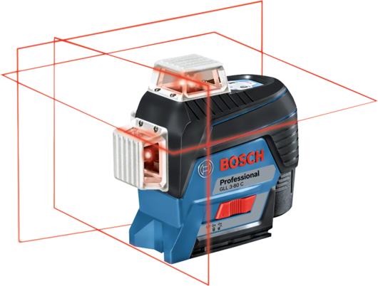 BOSCH GLL 3-80 C Professional  Čárový laser + BM1 držák+L-Boxx+LR 7 přijímač - o256446v54_GLL_3-80C_dyn_ON