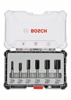 Bosch Sada fréz s rovným 8mm vřetenem (6 ks)