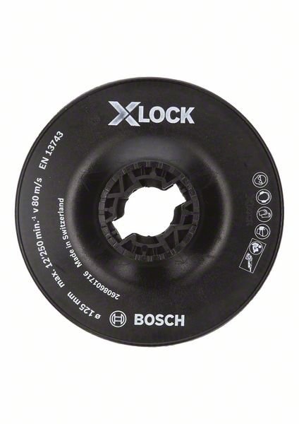 Opěrný talíř systému X-LOCK, 125 mm, hrubý