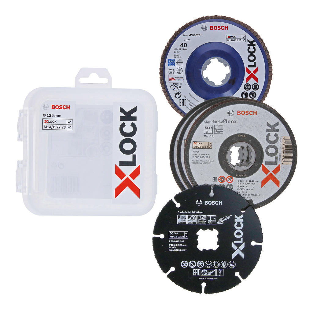 X-LOCK 125mm kit cutting & flap disc, CMW