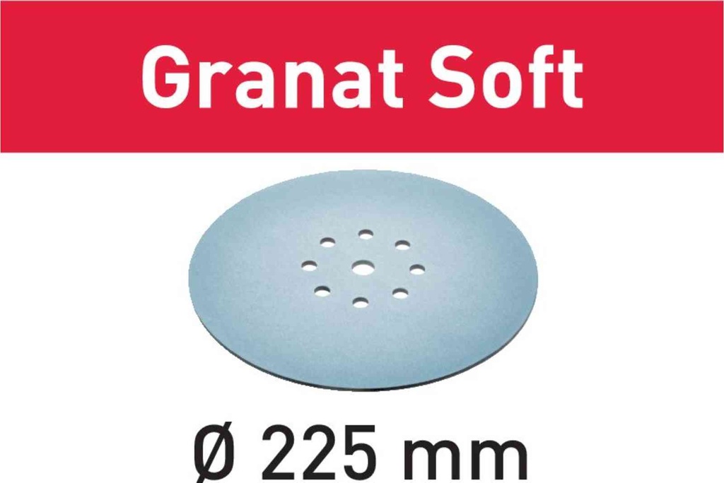 Festool  STF D225 P80 GR S/25 - Brusné kotouče Granat Soft