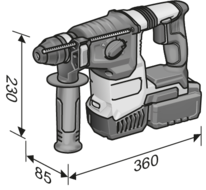 FLEX – CHE 2-26 18.0-EC/5.0 Set –  Aku vrtací kladivo