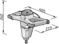 FLEX – MXE 1000 + WR2 120 –  Míchadlo