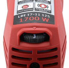Flex LBE 17-11 125 + L 12-11 125 - Úhlová bruska 1700 Wattů s variabilními otáčkami a brzdou, 125 mm a úhlová bruska 1200 Wattů - lbe17-11_125_drehzahlregelung