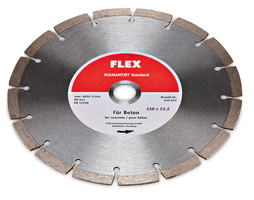 Flex Diamantjet Ø 230 standart na beton - Diamantový řezací kotouč standart na beton