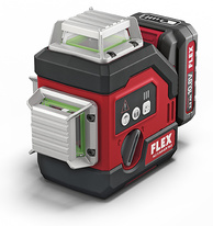Flex ALC 3/360-G/R 10.8 Set - 360° křížový laser s přijímačem
