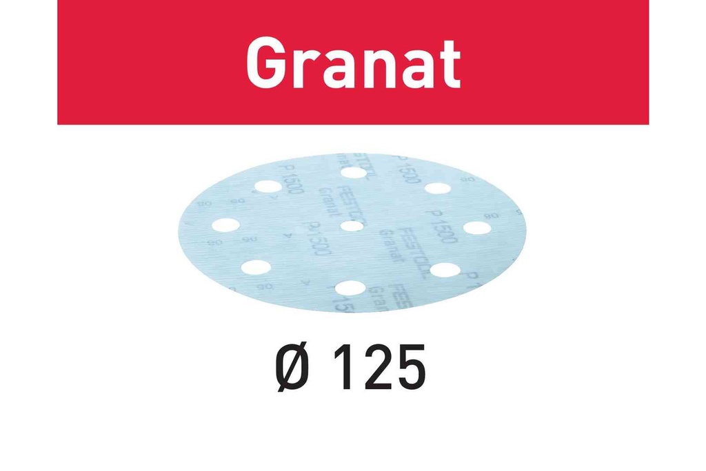 Festool STF D125/8 P1000 GR/50 - Brusné kotouče Granat