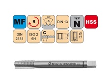 Sadový závitník M11x1 I ISO2 HSS DIN 21810300