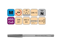 Závitník maticový M4x0,7 ISO2 HSSCo5 DIN 3575000