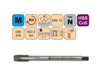 Závitník strojní M14x2 ISO2 HSSCo5 DIN 376 B3500